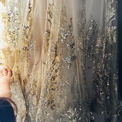 Gold Sequence Womans Dress 