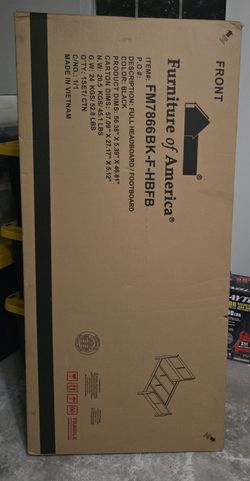 Furniture of America Full Headboard and Footboard Black