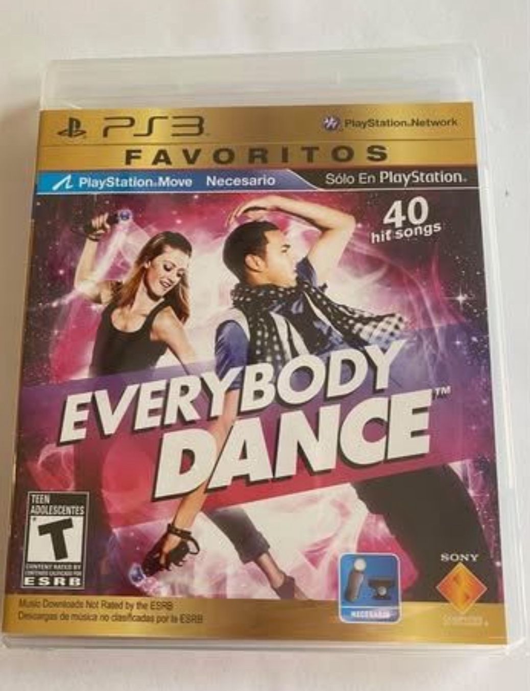 Brand New PS3 Favoritos PlayStation Move Everybody Dance 40 Hit Songs