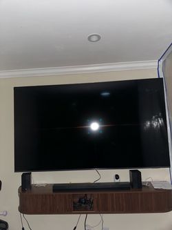85” Samsung with sound bar