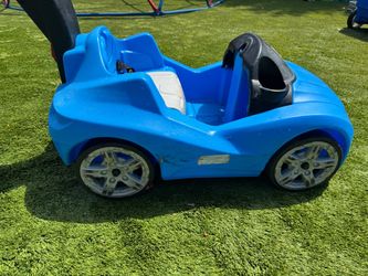 Step2 Kids Blue Ride-On Push Car Toy