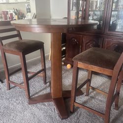 High Top Table And 2 Chairs