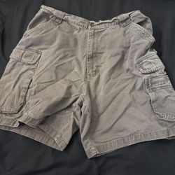 Grey cargo shorts
