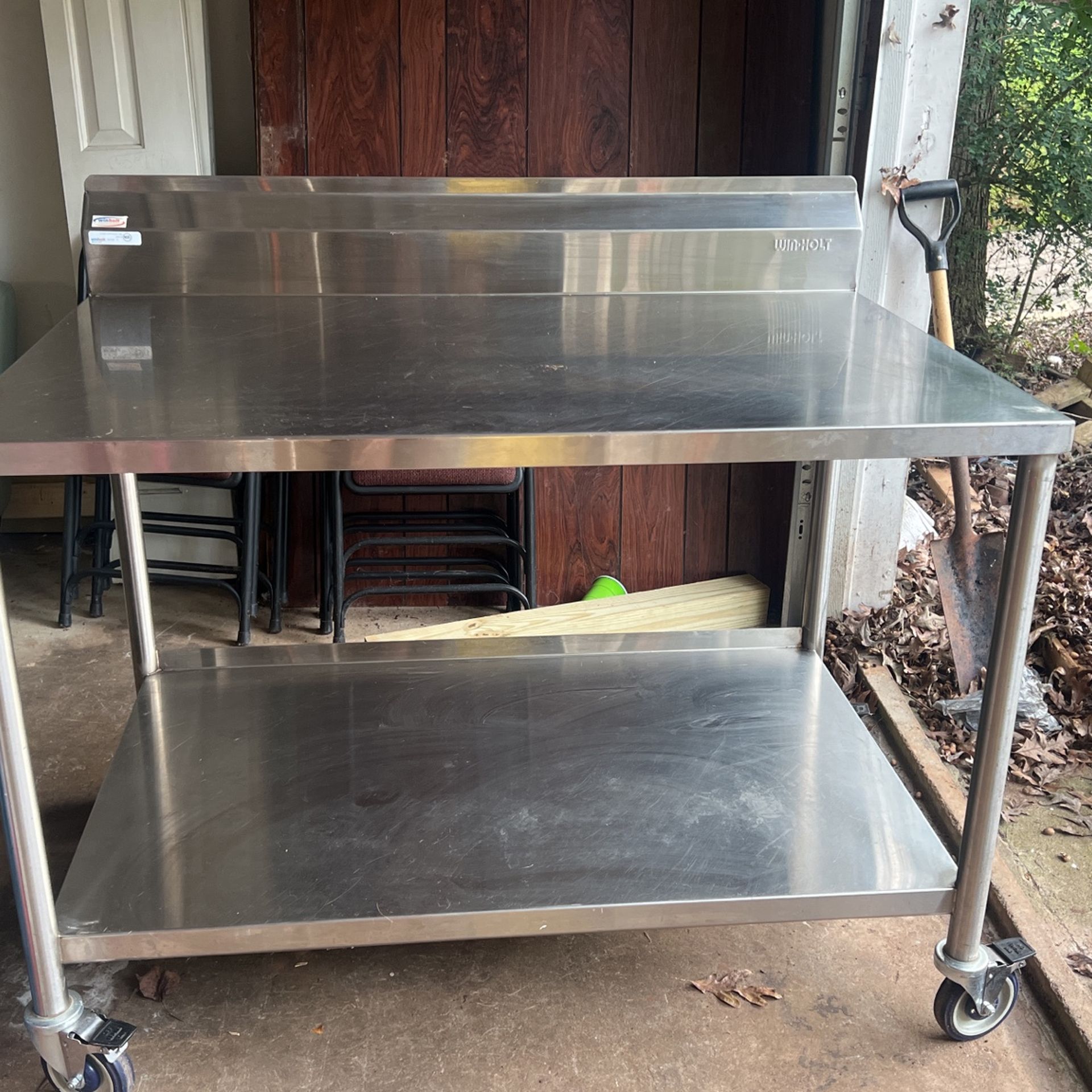 Stainless Steel Prep Table With Wheels For Sale In Conyers GA OfferUp   211d49416d2a452083762171b4456092 