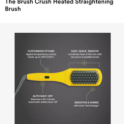 Drybar Brush Crush Heated Straightening Brush