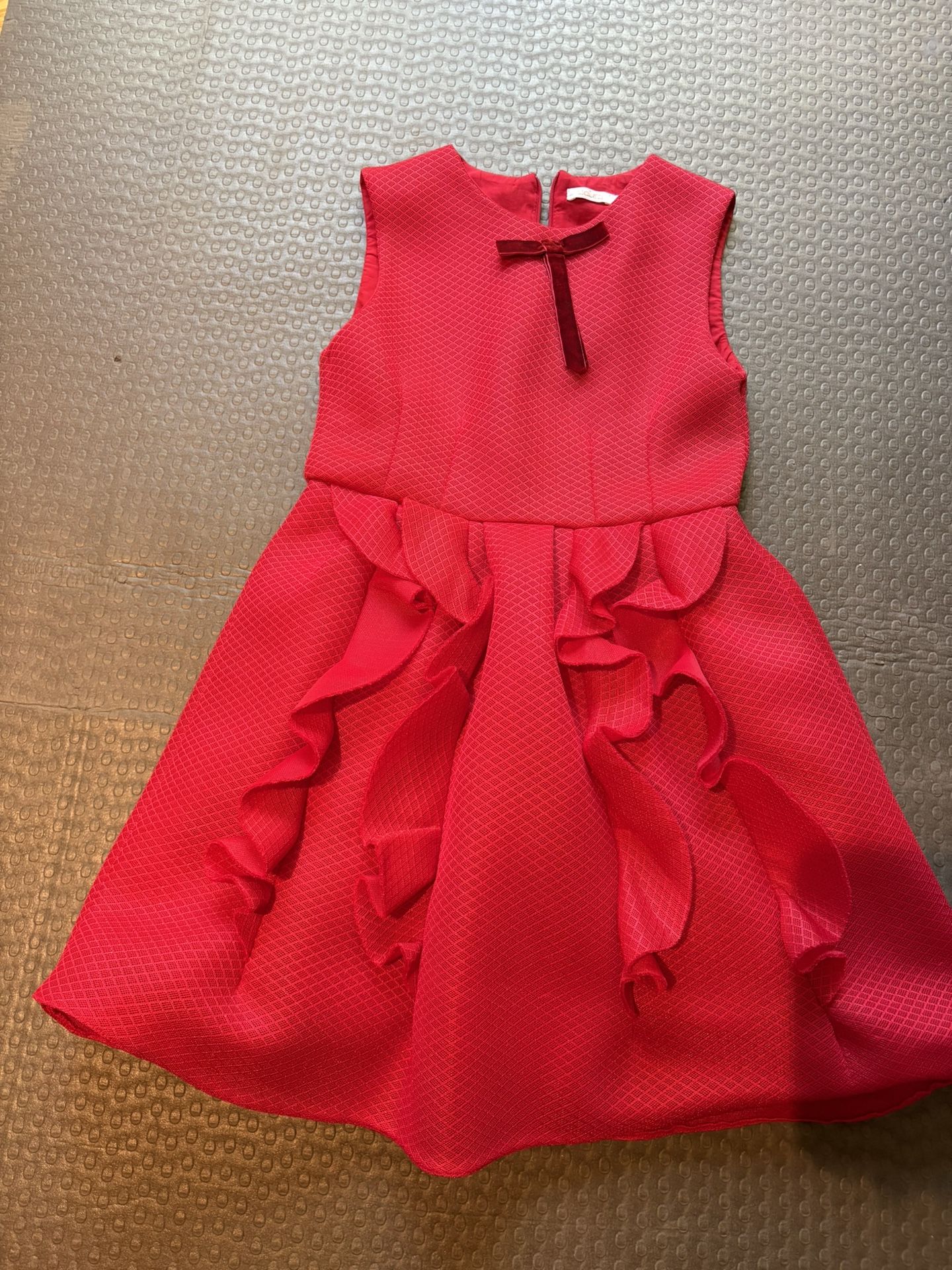 Girls Red Christmas Dress