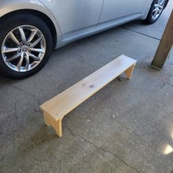 Light Weight, Light Duty Long Wood Shelf. Great For Shoes, Dolls, Etc, But Cannot Sitcor Stand On.