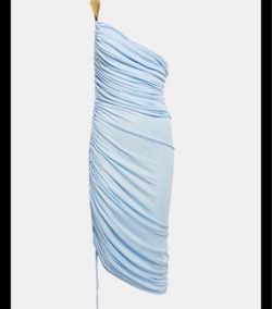 Bottega Veneta One-Shoulder Ruched Midi Dress