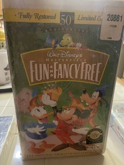 VHS Fun and A Fancy Free. (New Sealed Wrapped)