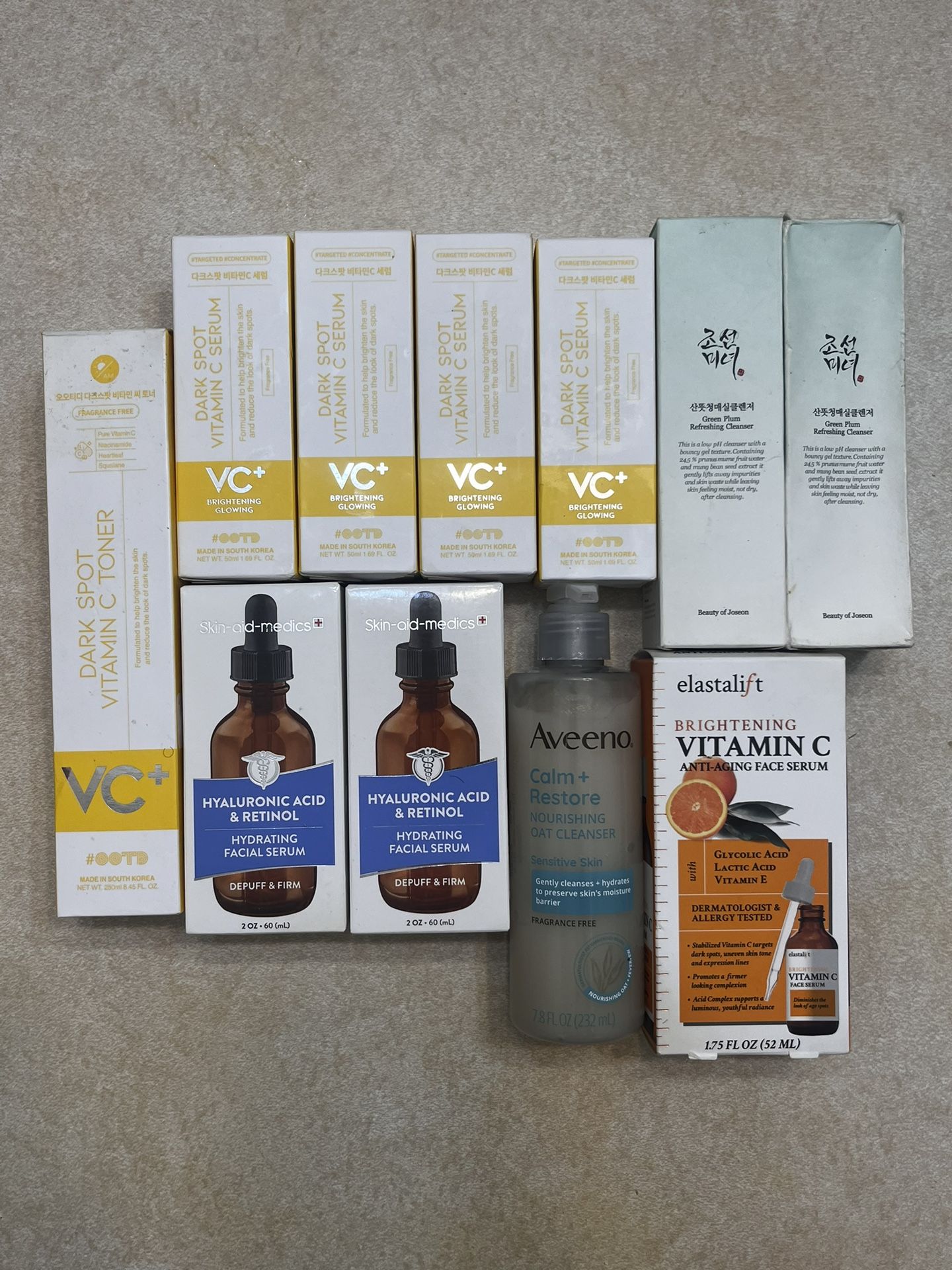 Full Skin Care Products Bundle (Featured Brands:OOTD, Aveeno, Elastalift & more)
