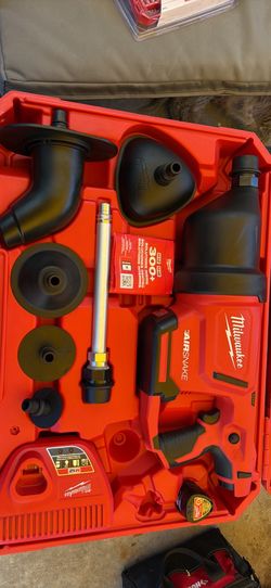 Milwaukee M12 Cordless Drain Cleaning Airsnake Air Gun Kit