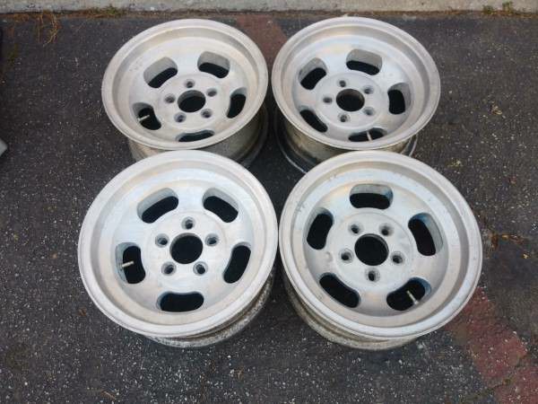 Ansen Sprint 15x7 inch Slotted mag wheels. 5 on 4.75 chevy and GM cars