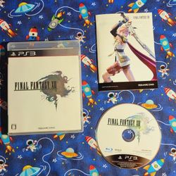 Final Fantasy XIII Sony Playstation 3 PS3 Complete CIB Game Disc Case Artwork & Manual Complete CIB Japanese Imported 