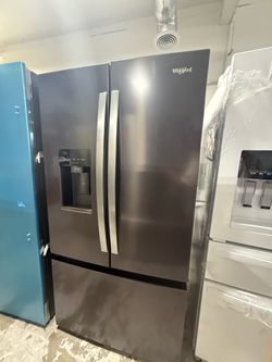 Whirlpool French Door Refrigerator Black Stainless