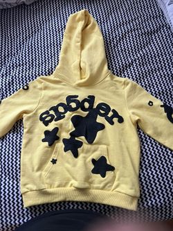 Sp5der Beluga Hoodie Yellow Kids