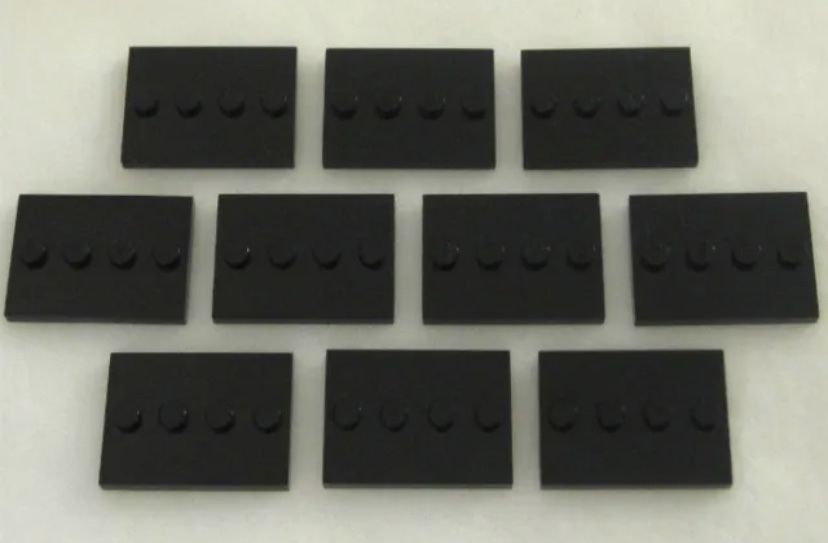 10 NEW LEGO COLLECTIBLE MINIFIGURE STANDS black minifig tile pieces 8683 plates