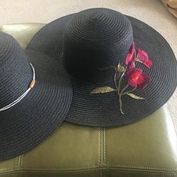 Two Straw Summer Hats - Together For $10 🌞 