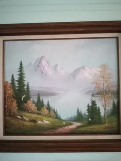 Mountain Hills Landscape Oil Painting