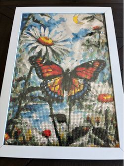 Beaded Butterfly Wall Art