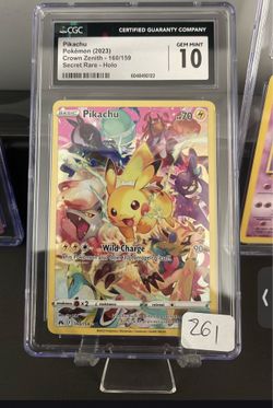 Pokemon Sword & Shield Crown Zenith SEC Pikachu  card
