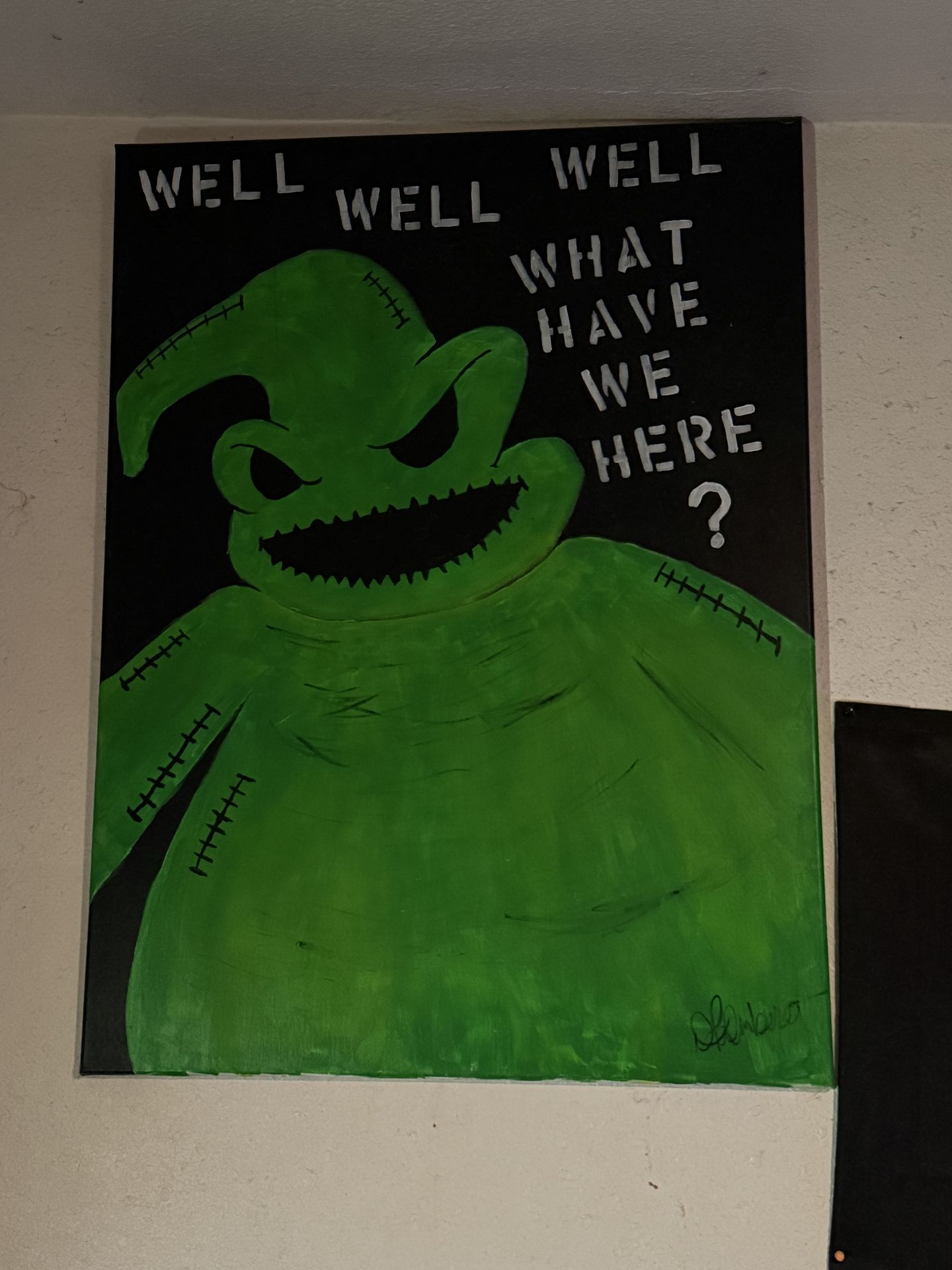 Oogie boogie painting
