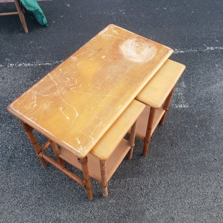 Small Antique  Table And Chairs 
