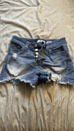 Denim Distressed Shorts
