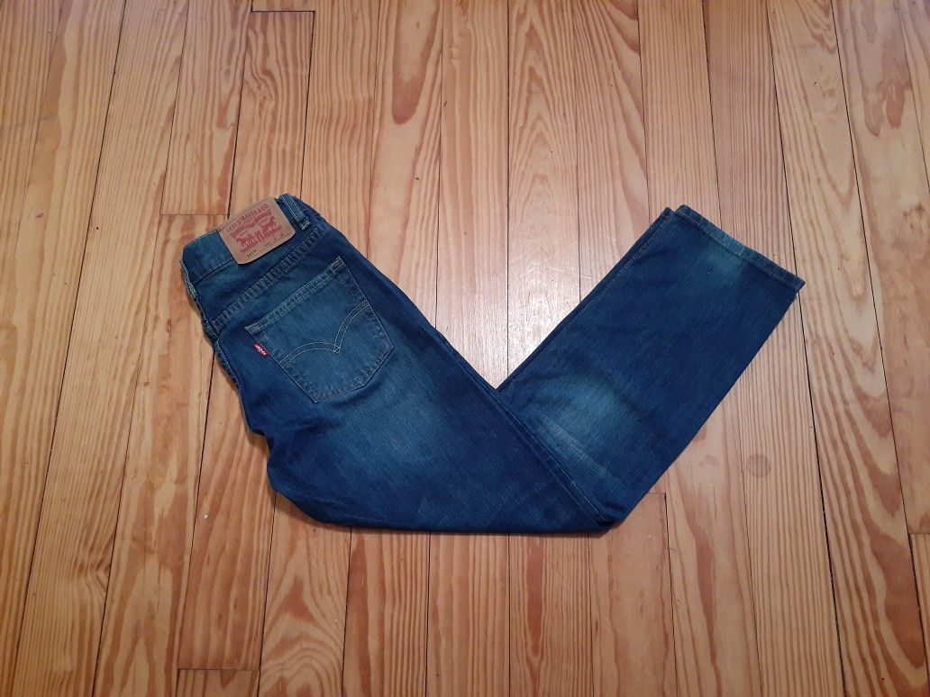 Levi's 514 boys athletic fit denim jeans size 14reg 27x27