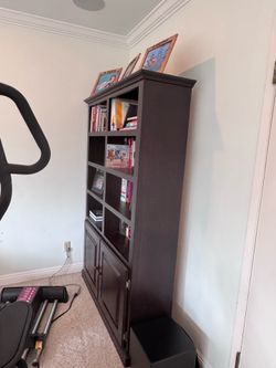 Bookshelf wooden dark cherry