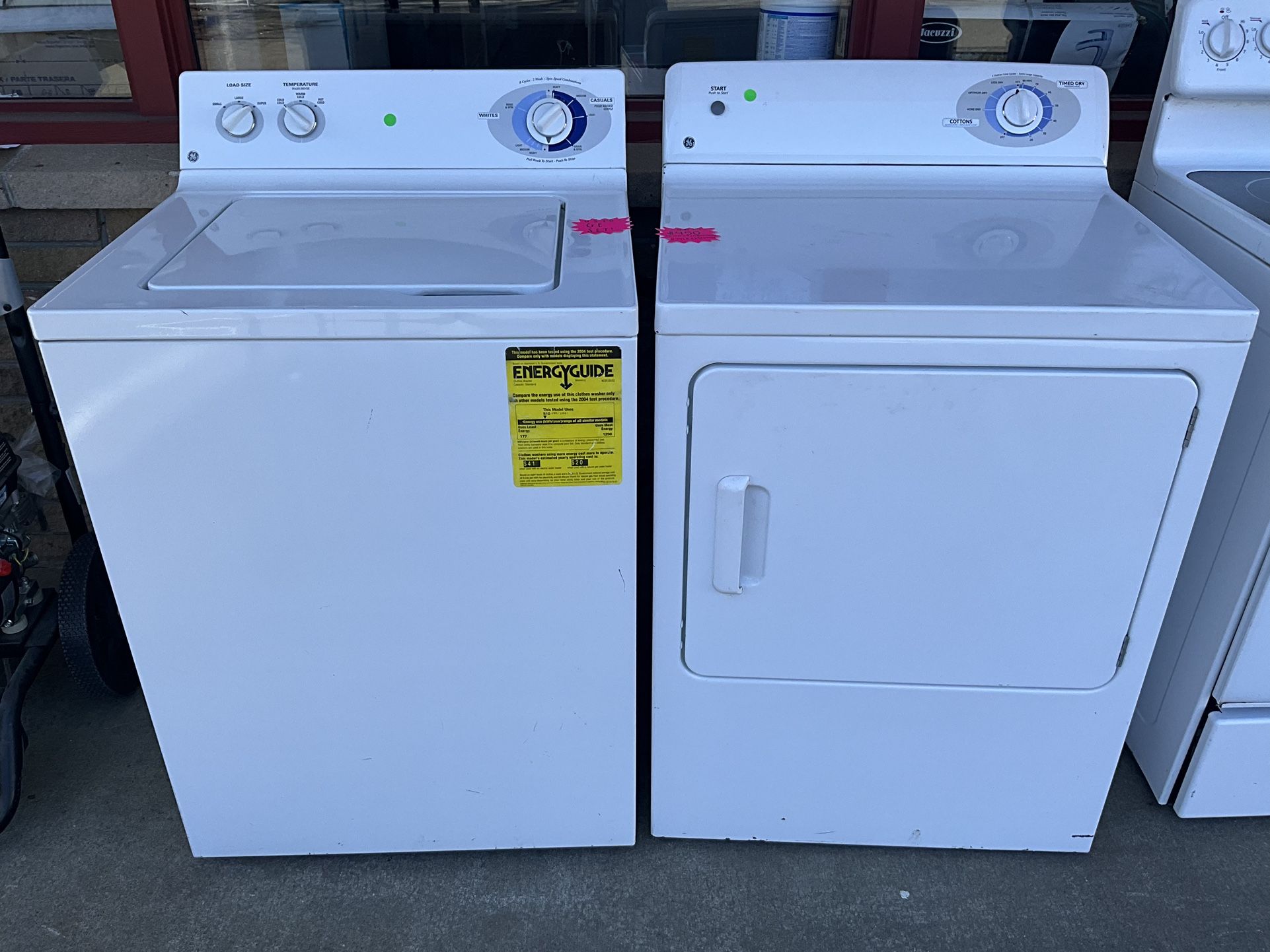 GE Washer And Dryer Set 