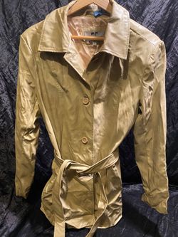 Tan Woman's Size Large Jacket Coat
