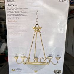 New In Box Hampton Bay 5 Light Chandelier