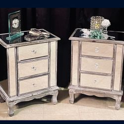 Mirror End Table Nightstands 2