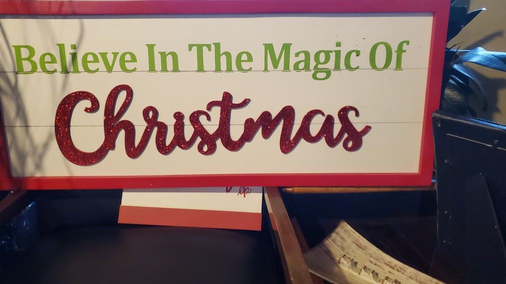 Wood Christmas Sign
