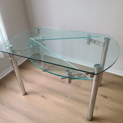 Glass Chrome Extension Table