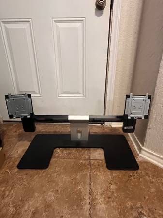 Dell MDS14 Dual Monitor Stand up to 24” monitors. Heavy duty