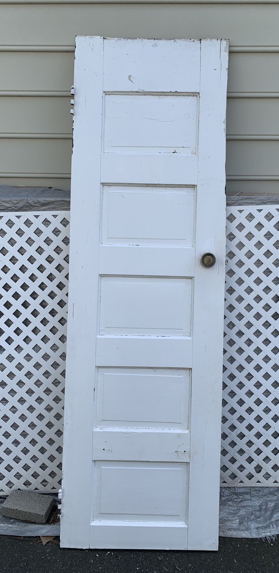 Antique Wood solid door removed from a 1850 home 77 1/2 tall 23 wide was shaved at the top side so it 23 w instead of 24 ck pics normal wear
