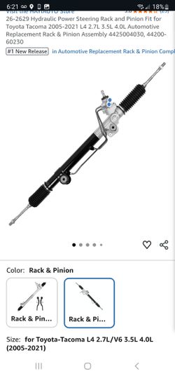 Hydraulic Power Steering Rack and Pinion Fit for Toyota Tacoma 2005-2021