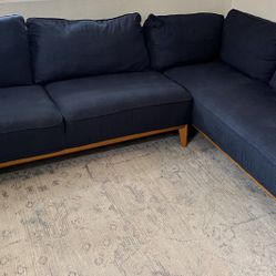 Macy’s Midnight Blue Right Arm Facing Sectional