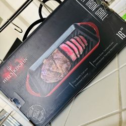 Cast Iron Grill 16-inch!! Brand New Sealed!!! Retail $100 Asking $35