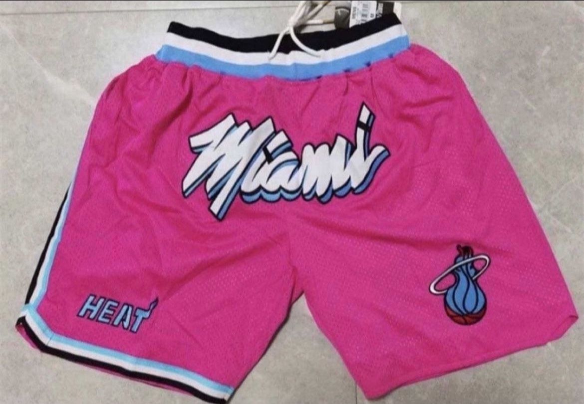 Miami Heat Just Don Shorts Size Medium 