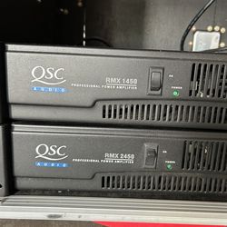 QSC amps RMX 1450 RMX 2450