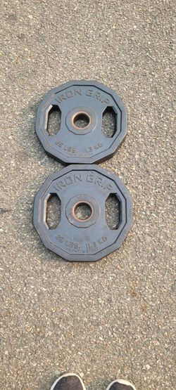 Urethane Iron Grip Plates-25lbs Cash or Zelle