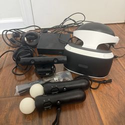 PSVR1 Headset Camera And Controllers (No Games)