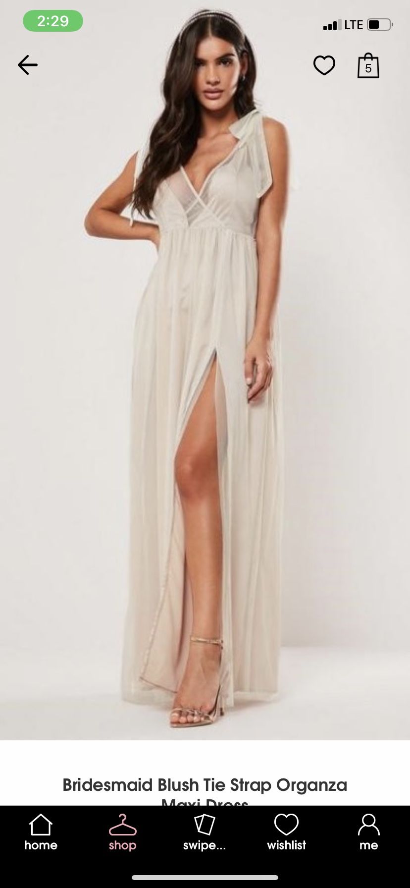 Missguided Maxi dress-SIZE 6