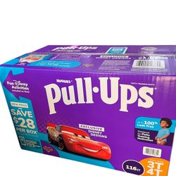 HUGGIES PULL UPS DIAPERS SIZE 3T 4T 116CT