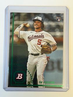 2022 Bowman Heritage #98 CJ Abrams  Rookie RC - Washington Nationals