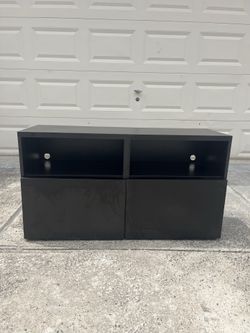 Black brown ikea tv stand