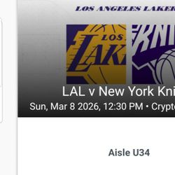 Lakers Vs New York Knicks 