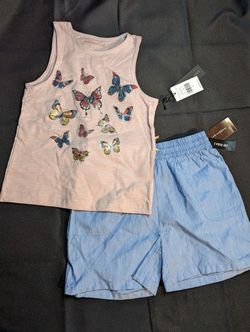 New Madden Girl 2pc Butterflies And Shorts